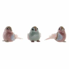 Figura Navidad Fantasia DKD Home Decor Rosa Palo Azul Celeste 10 x 11 x 15 cm (3 Unidades) Precio: 13.78999974. SKU: B16VMR46ST