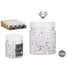 Bote 150Gr Diamante Med Transparente Giftdecor 6X8CM (32 Unidades) Precio: 63.50000019. SKU: B1D657PFRH