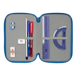 Portatodo Superman Azul 12,5 x 19,5 x 5,5 cm 37 Piezas