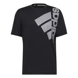 Camiseta de Manga Corta Hombre Adidas Big Badge Negro 43-45