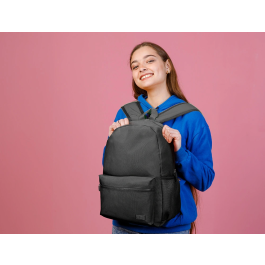 Liderpapel Core Mochila con Compartimento Lateral Elástico Negro 15 L 400x125x300 mm