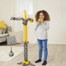 Smoby Grúa Radio Control Mighty Crane 110 cm Gira 360° con Mando por Cable Niños +3 años