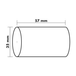 Rollo Sumadora Exacompta Safe Contact Termico 57 mm X 35 mm 44 gr-M2 10 unidades