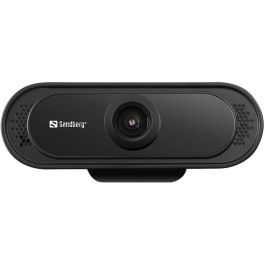 Sandberg Webcam USB 1080P Saver Full HD con Micrófono Estéreo Integrado y Abrazadera para Portátil, Plug & Play para Videoconferencias