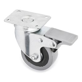 Q&Q Jade Plus Rueda Giratoria Ø60 Aro Goma Gris, Freno Integral, Placa Rectangular, 50kg Carga, Doble Hilera Bolas, Zincada Precio: 6.50000021. SKU: B1GJZGPBK4