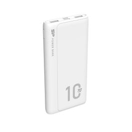 Silicon Power QP15 Powerbank 10000mAh Quick Charge Blanco para 3 dispositivos - Batería Externa Compacta y Fiable