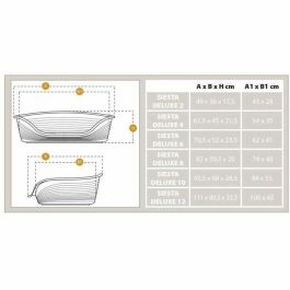 Ferplast Cama Plástico Siesta Deluxe 4 Perro Gato Burdeos