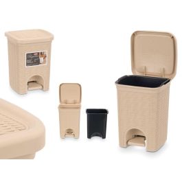 Papelera Elegance Peq 6L Crema Stefanplast 20X27CM (6 Unidades)