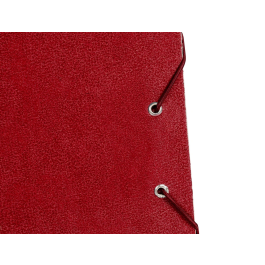 Liderpapel Carpeta para Planos A3, Cartón Gofrado, Cierre con Gomas, Pintado UVI, Rojo