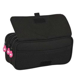 Portatodo Triple Kappa Black and pink Negro (21,5 x 10 x 8 cm) Portatodo Triple Kappa Black and pink Negro (21,5 x 10 x 8 cm)