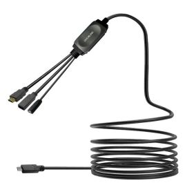 Vivolink USB-C HUB Cable with USB3.0 & Charging 7.5m black Precio: 184.69000044. SKU: B1HL888WQC