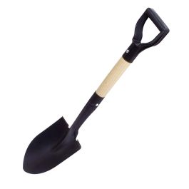 Stocker Pala de acero con mango de madera para excavación y plantación, 70 cm