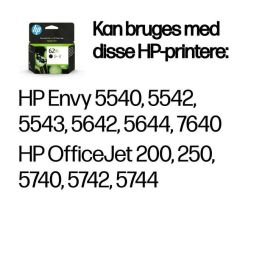 HP Cartucho Tinta 62XL C2P05Ae Negro Alto Rendimiento Original para Envy 5540, 5542, 5544, 5640, 5642, 5644, 5646, 5660, 7640, Officejet 5740, 5742, 8040