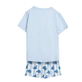 Cerdá Pijama Corto Stitch Single Jersey Azul Talla 6 Años