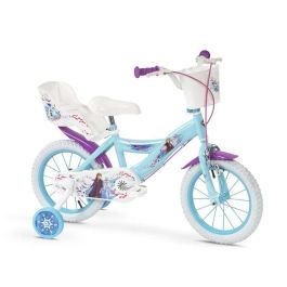 Huffy Bicicleta Infantil Frozen, con Ruedas de 14 Pulgadas, recomendada para Niños y Niñas de 4 a 6 Años, Material Hierro, Color Azul.