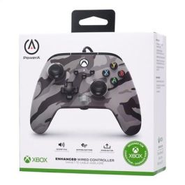 Enhanced Mando Con Cable Xbox Camuflaje Gris POWER A 1525943-01