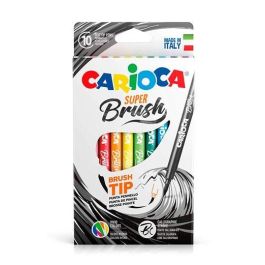 Carioca Rotulador Super Brush Punta Pincel Colores Surtidos Estuche 10 Ud Precio: 3.95000023. SKU: B1DDSJKVE9
