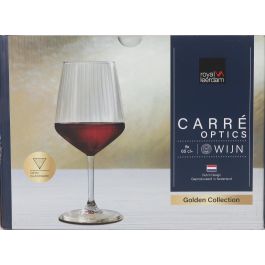 Inde Set 6 Copas Vino Tinto "Carre Optics" 65 cl