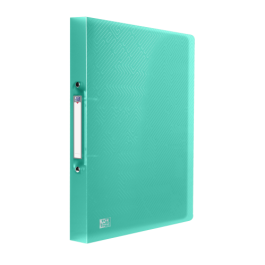 Oxford 400147041 Carpeta de anillas A4, tapa plástico translúcido, 2 anillas de 15 mm, lomo 20 mm, surtido, 100 hojas