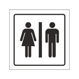 Syssa Señal Informativa de Aseos Caballeros-Señoras en PVC 105x105 mm Precio: 1.49999949. SKU: B14QV34G5V