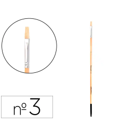 Liderpapel Pincel nº 3 para Pintura al Oleo y Acrilica Punta Plana de Cerda Certificado FSC Precio: 10.7448. SKU: B1HV8HGDDK