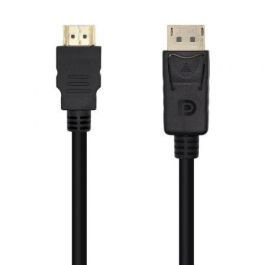 Aisens Cable Conversor DisplayPort a HDMI DP-M - HDMI-M Negro 3.0M, 4Kx2K@30Hz, 24K Oro Blindado