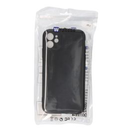 Carcasa negra de plástico soft touch para iphone 11