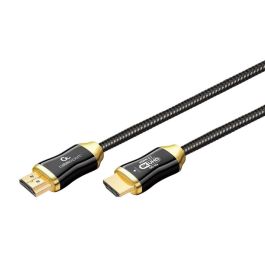 Gembird Cable HDMI AOC Fibra Óptica 10m Ultra Alta Velocidad HDMI 2.1 8K UHD 60Hz con Ethernet Conectores Oro Negro