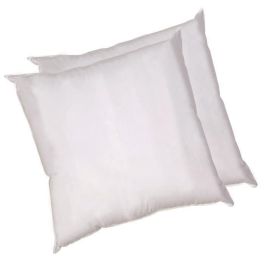 BLANREVE Juego de 2 almohadas de algodón - 60 x 60 cm - Blanco