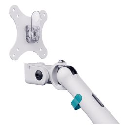 Digitus Soporte de Monitor Doble Abrazadera, 2 Pantallas hasta 35", 10 kg por Pantalla, 20 kg Total, Ajuste de Altura, Inclinación, 100x100 mm, Blanco