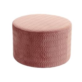 DKD Home Decor Butaca Sixties Rosa Natural, Largo 63 x Alto 77 x Ancho 61 cm, Poliéster y Mdf, Altura Asiento 40 cm, Desmontable
