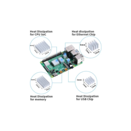 Raspberry Disipador, Pack Compatible Pi 4 Raspberry Disipador, Pack Compatible Pi 4
