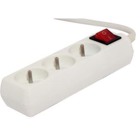 Chacon Regleta de Corriente Gaza 3 Tomas 16A con Interruptor, Cable 1.5m Blanca Precio: 19.49999942. SKU: B1D7ERWA5D