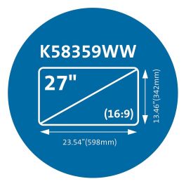Kensington Filtro de Privacidad Magnético MagPro para Monitor 27" 16:9 Antideslumbrante Anti-huellas Fácil de Retirar TAA