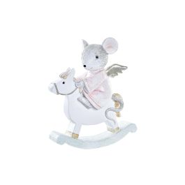 Figura Navidad Fantasia DKD Home Decor Gris Rosa 4 x 11 x 9.5 cm Precio: 6.1952. SKU: B1FPEB99WQ