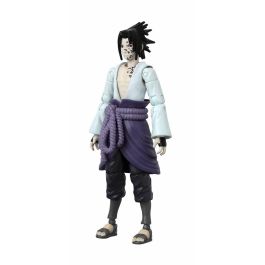 Bandai Figura de Acción Coleccionable Sasuke Uchiha Naruto Shippuden Anime Heroes Beyond 17 cm, detallada y articulada con accesorios