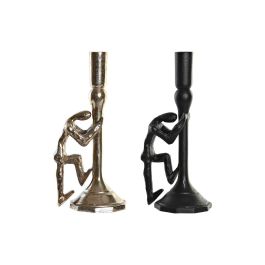 Candelabro Moderno DKD Home Decor Champan Negro 10 x 27 x 12 cm (2 Unidades) Precio: 29.49999965. SKU: S3027610