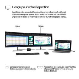 HP Series 5 Pro 24 inch WUXGA Monitor - 524pn PVC Free HP Series 5 Pro 24 inch WUXGA Monitor - 524pn PVC Free