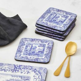 Spode Set 6 Posavasos Blue Italian de Corcho 10.5x10.5 cm