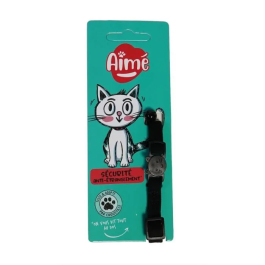 Aime Collar para Gato AIM3281019020655 Terciopelo Negro Nylon Estampado Rojo Blanco con Cascabel Plateado Precio: 19.49999942. SKU: B1DJ6N642J