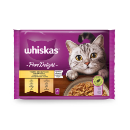 Whiskas Pure Delight Seleccion Aves 13x4x85 gr Precio: 32.5900003. SKU: B157RA2BBQ