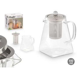 Tetera Vivalto con asa y filtro de acero, 550 ml, 13x11.7x8.5 cm (12 Unidades) Precio: 62.50000053. SKU: B19WWXL4QH