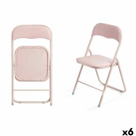 Silla Plegable GiftDecor 10923 Rosa 43 x 46 x 78 cm 88 x 6 x 45 cm (6 Unidades)