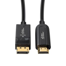MicroConnect Cable de fibra óptica activo DisplayPort 1.4 a HDMI 2.0 Premium, 30m para largas distancias sin pérdida de datos