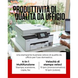 Canon MAXIFY GX2050 Impresora Multifunción Inyección de Tinta 4 en 1: Imprime, Copia, Escanea y Envía Fax para Oficina Doméstica con Sistema Megatank