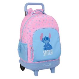 SAFTA Trolley Compact Bright Stitch Disney 45cm con Mochila Extraíble y Diseño Divertido