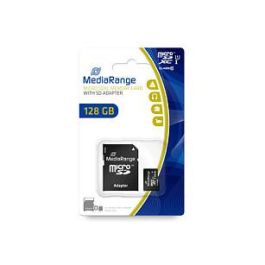 MediaRange MR945 Tarjeta MicroSDXC de 128GB, Clase 10, UHS-I, Incluye Adaptador SD