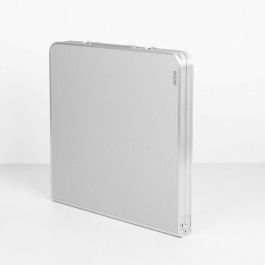 Color Baby Mesa de Camping Plegable Tipo Maletín de Aluminio 120x60 cm con Altura Ajustable 60-70 cm