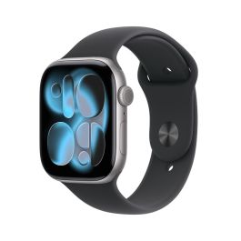 Apple Watch S11 Cellular 46mm Aluminio Gris Espacial con Correa Deportiva Negra M/L