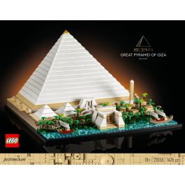 LEGO Architecture Gran Pirámide de Guiza 21058 Juego de Construcción LEGO 1476 Piezas Multicolor Plástico para Niños y Adultos